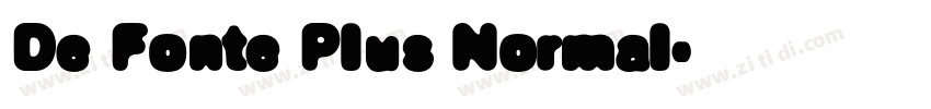 De Fonte Plus Normal字体转换
